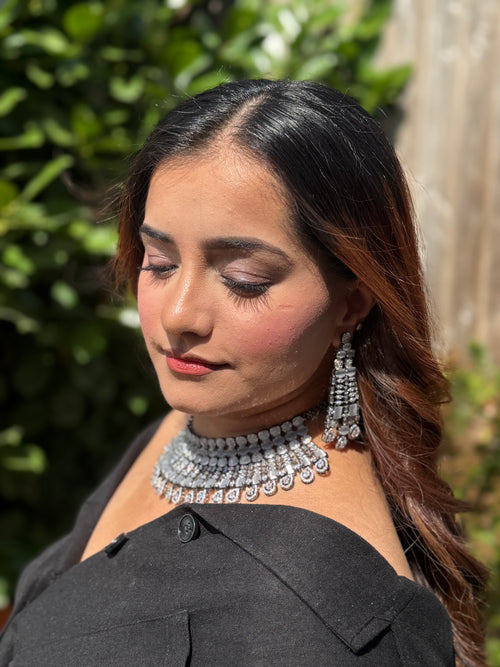 Belle grey oxidised set