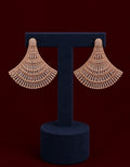 Rose gold statement earrings