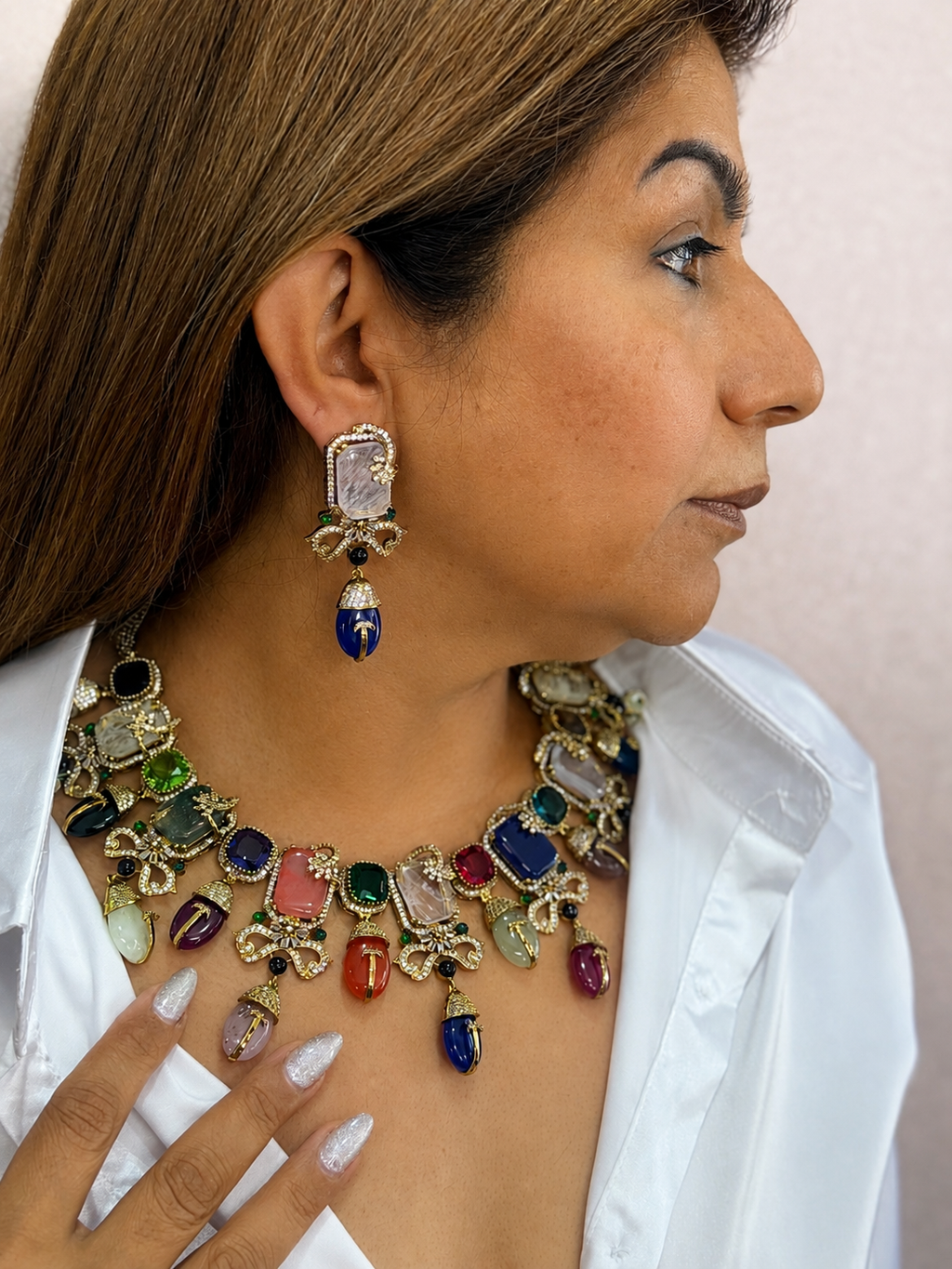 The Geet multicoloured necklace